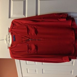 Red blouse